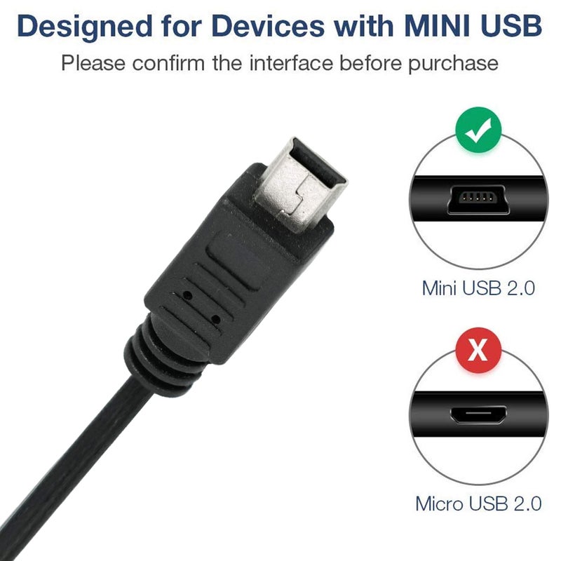 SaiTech IT USB 2.0 A to Mini 5 pin B Cable for External HDDS/Camera/Card Readers/MP3 Player-Black (10 Pack 3 Feet) - Image 4